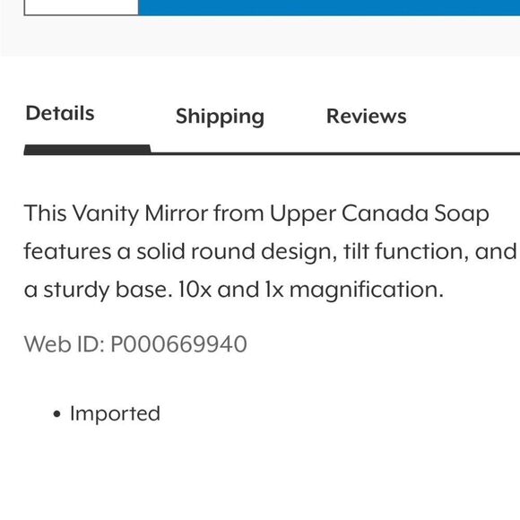 Danielle Creations Round 10X Magnification Vanity Tilt Mirror - Picture 7 of 7